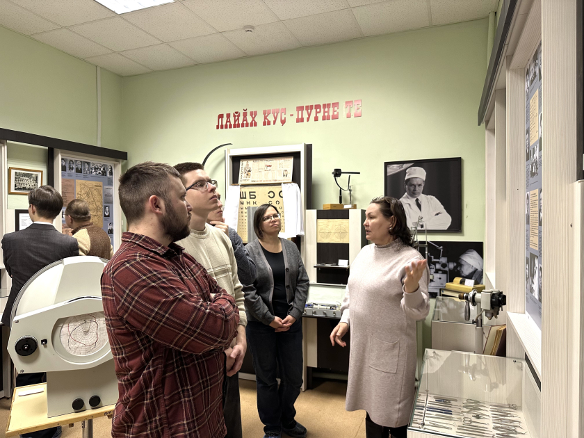 Музей истории медицины имени Г.А. Алексеева посетили поисковые отряды ЧГУ имени И.Н. Ульянова «Георгиевская лента» и ЧГПУ имени И.Я. Яковлева «Память»