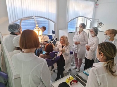 С 12 декабря по 14 декабря 2023 г. прошла стажировка ординаторов и преподавателей кафедры стоматологии по проблемам ранней диагностики онкопатологии слизистой оболочки полости рта