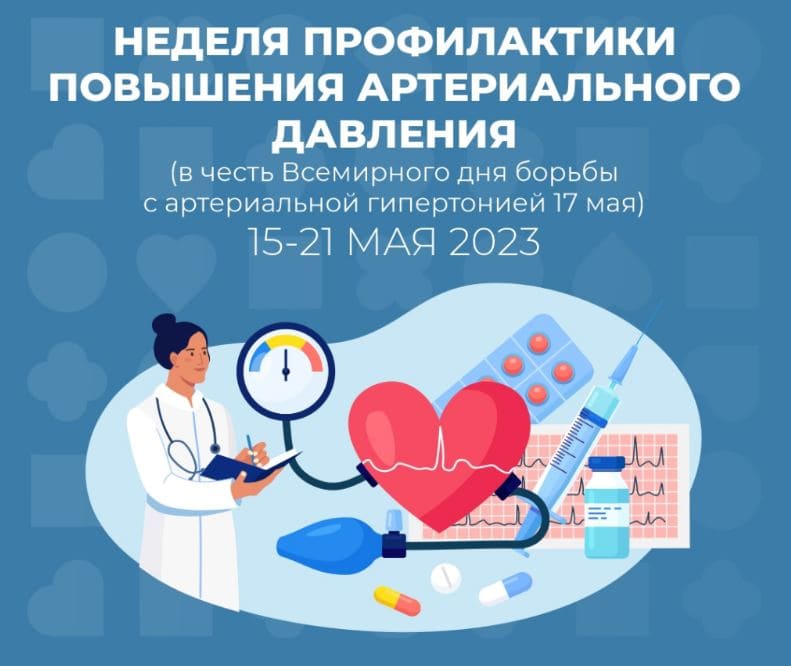 15-21 мая — Неделя профилактики повышения артериального давления