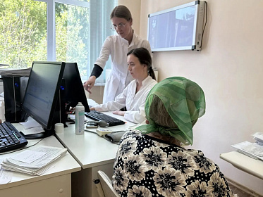 Студенты-медики Чувашского госуниверситета на практике в Яльчикской ЦРБ