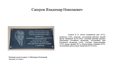 23 сентября исполнилось 95 лет со дня рождения Саперова Владимира Николаевича